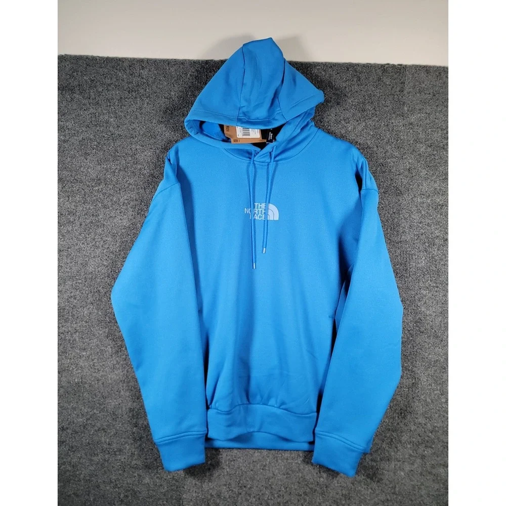 The North Face Horizon Logo Pullover Hoodie Small Mens Blue Sweatshirt NWT $75